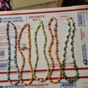 5ct Colorful Beaded Necklace Set
